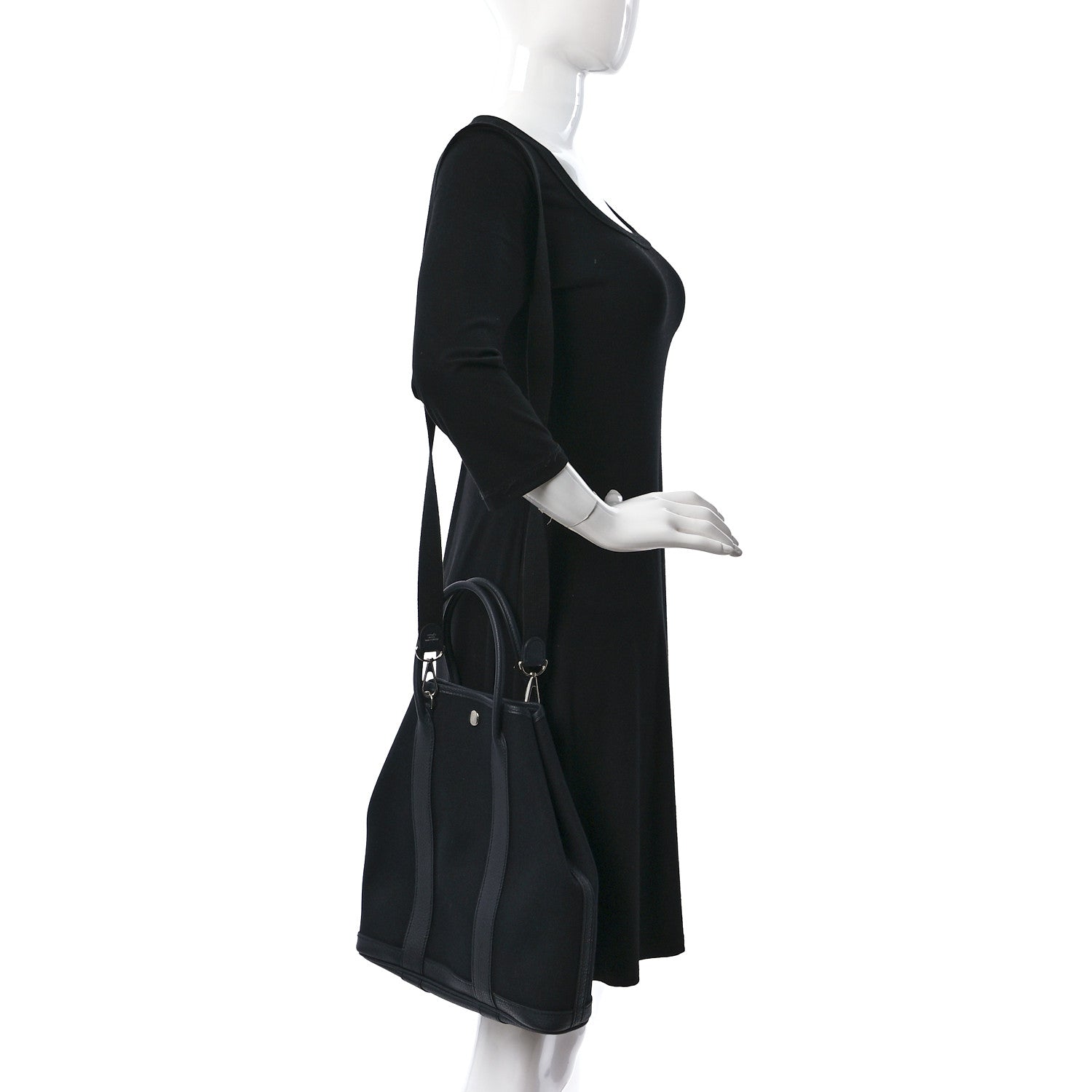 Hermes Toile H Negonda Garden File 28 Black Bleu Indigo 2 of 9