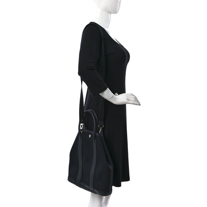 Hermes Toile H Negonda Garden File 28 Black Bleu Indigo 2 of 9