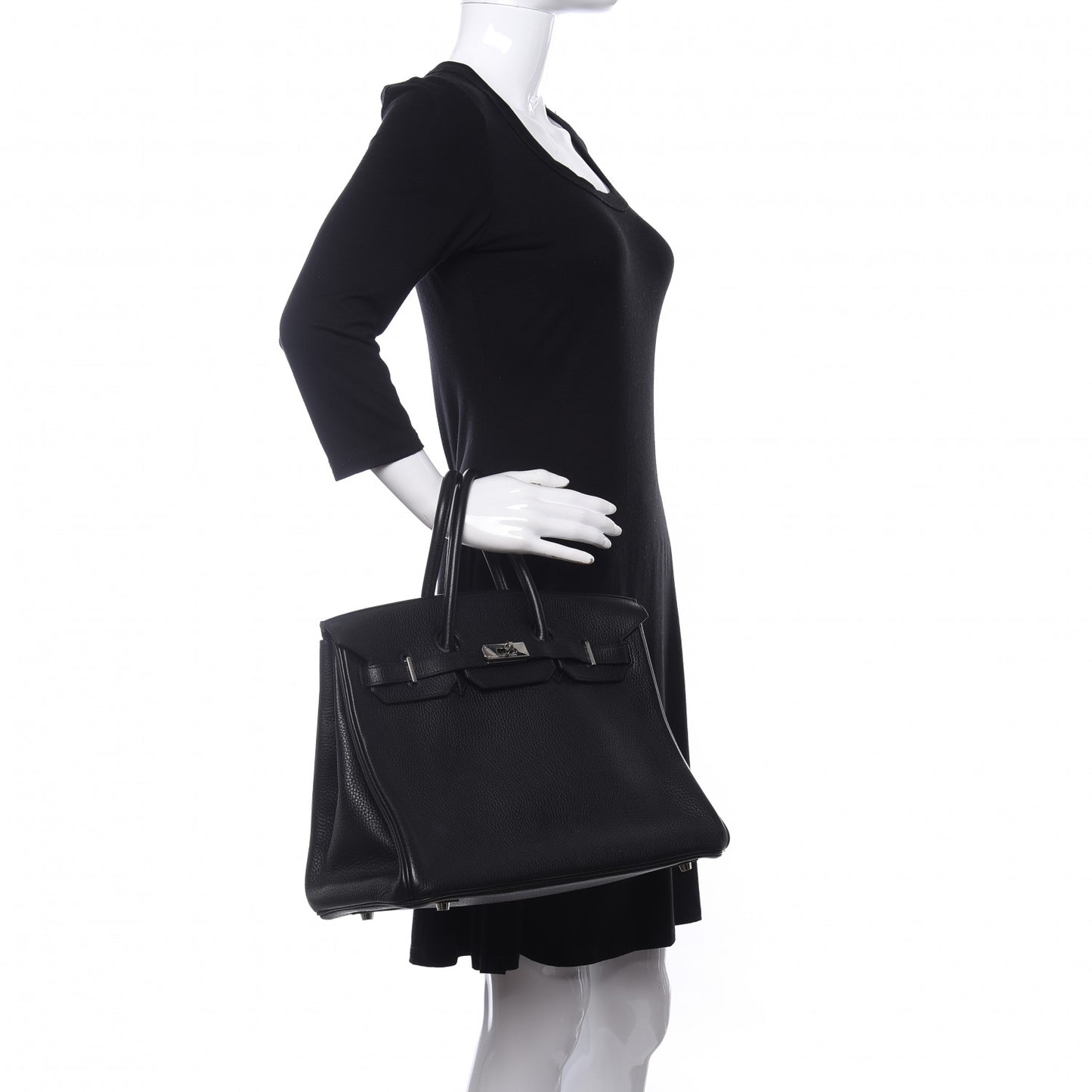 Taurillon Clemence Birkin 35 Black