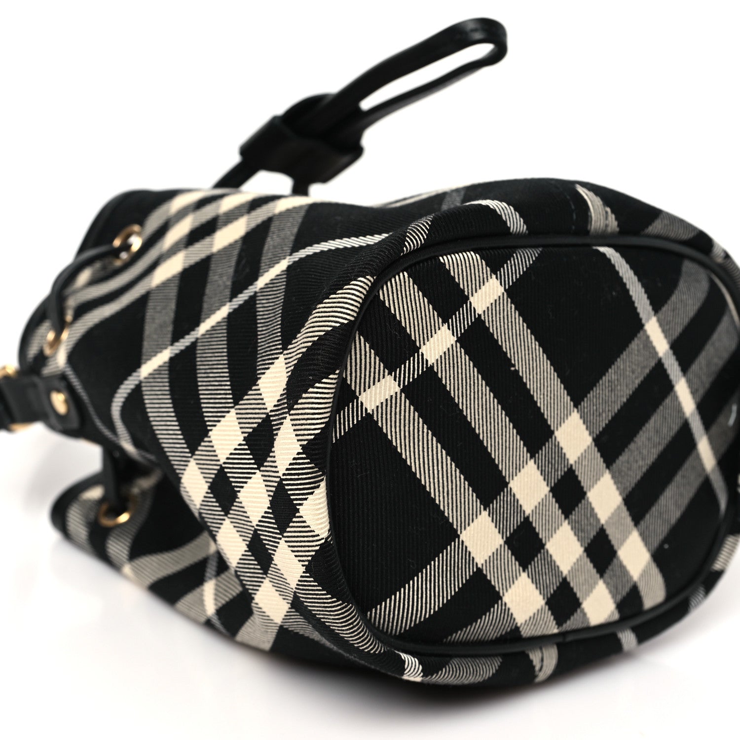 Burberry Check Mini Drawstring Pouch Black Calico 8 of 10