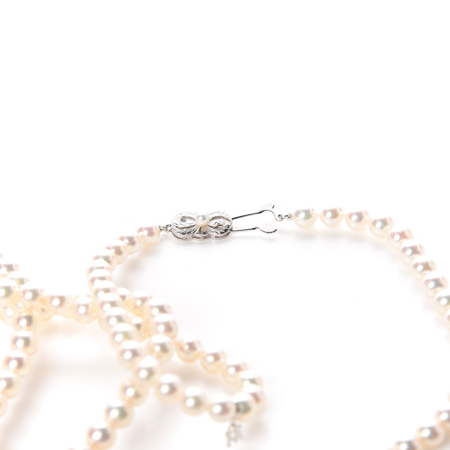 Mikimoto 14K White Gold Akoya Pearl 6.5-7mm Strand Necklace 42 7 of 7