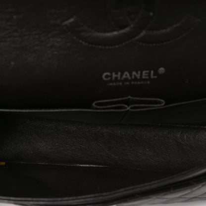 Chanel Lambskin Quilted Medium Double Flap Dark Brown 5 of 11