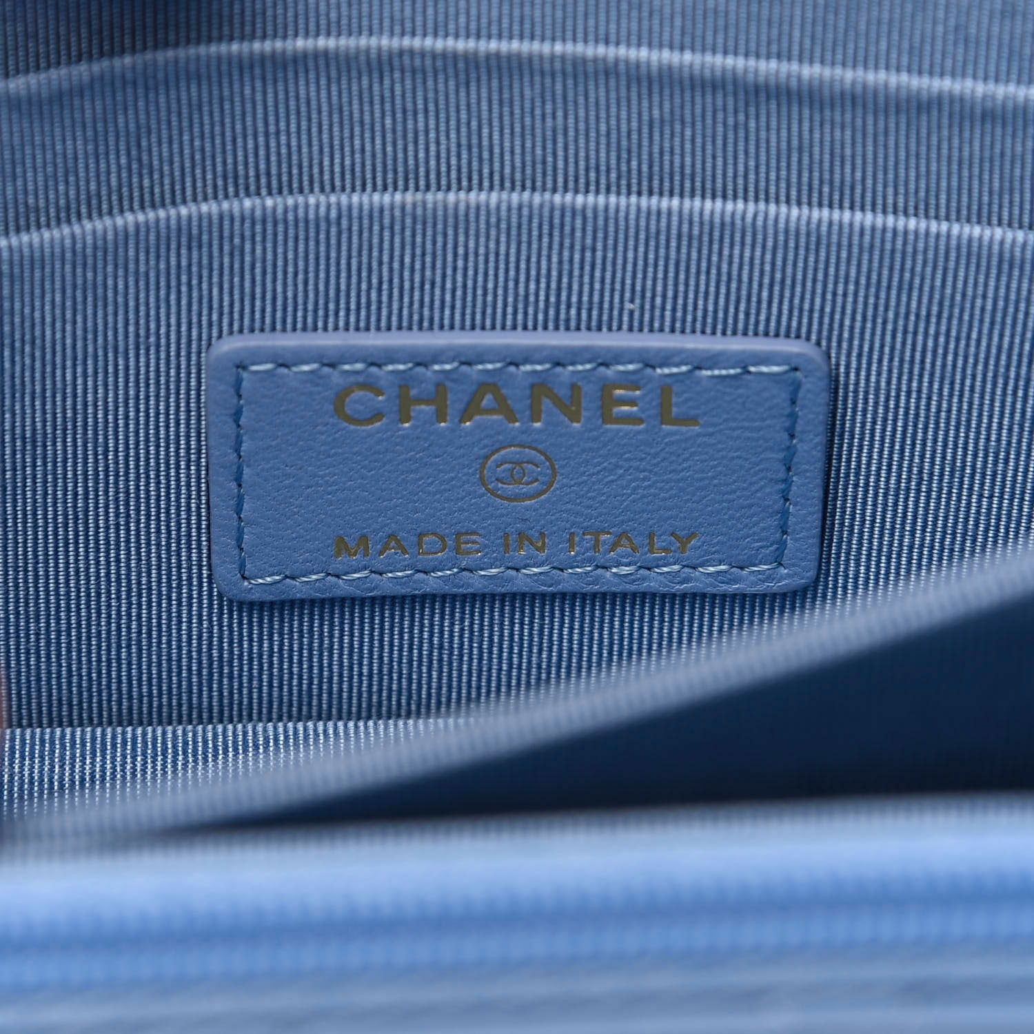 Chanel Lambskin Quilted Mini Wallet On Chain WOC Light Blue 7 of 8