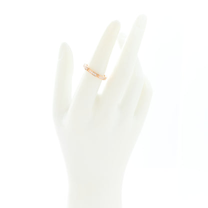 Cartier 18K Pink Gold Diamond Maillon Panthere Half Diamond Wedding Band Ring 53 6.5 2 of 6