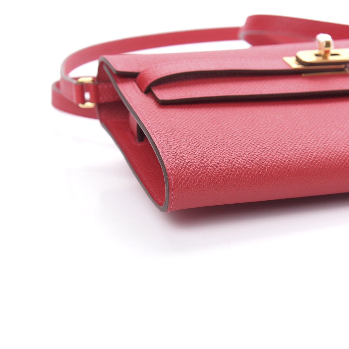 Epsom Kelly Wallet To Go Rouge Casaque