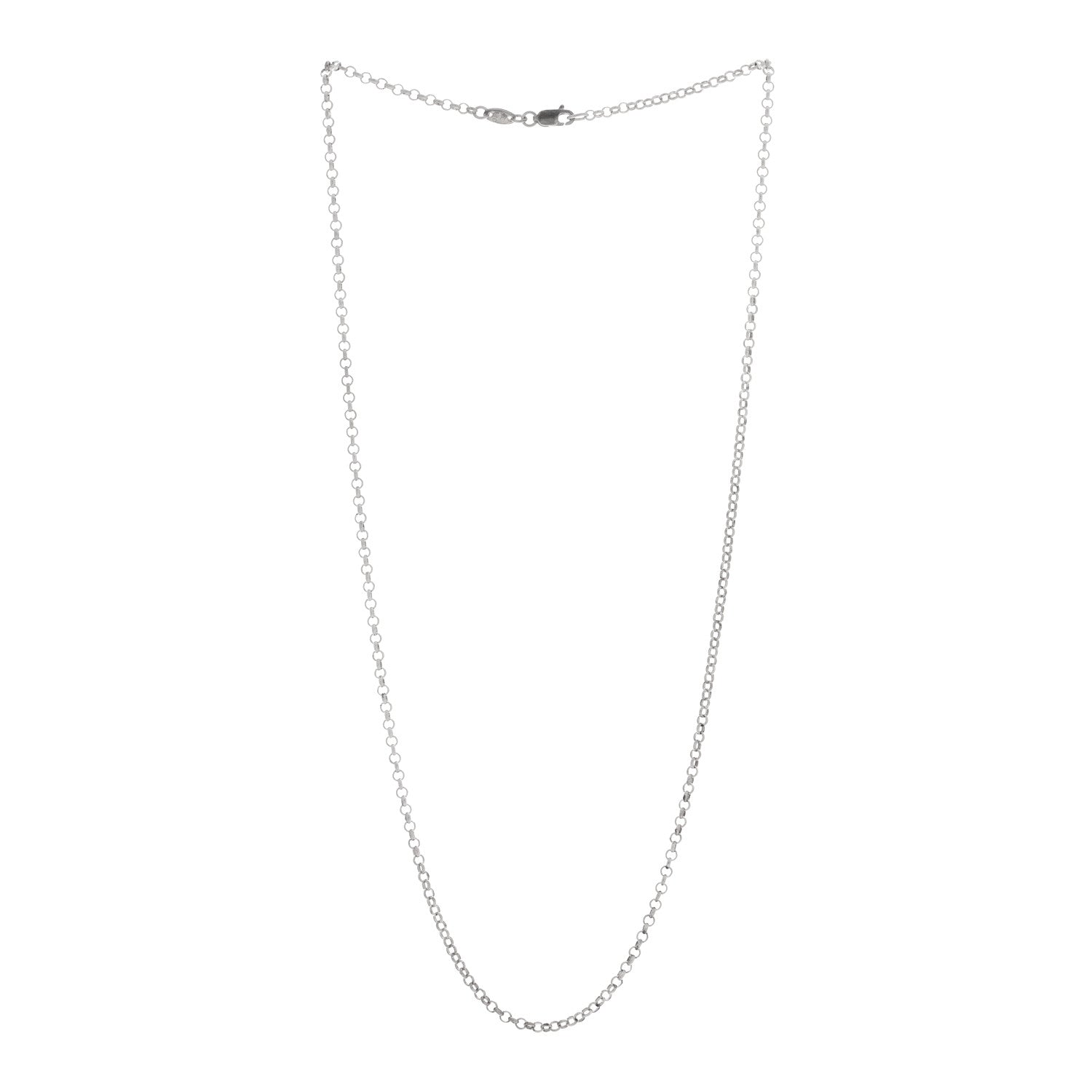 Chrome Hearts Sterling Silver Roll Chain Necklace 20" 3 of 5