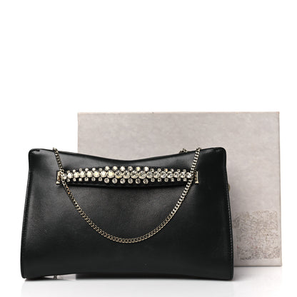 Jimmy Choo Nappa Crystal Venus Clutch with Chain Black 9 of 9