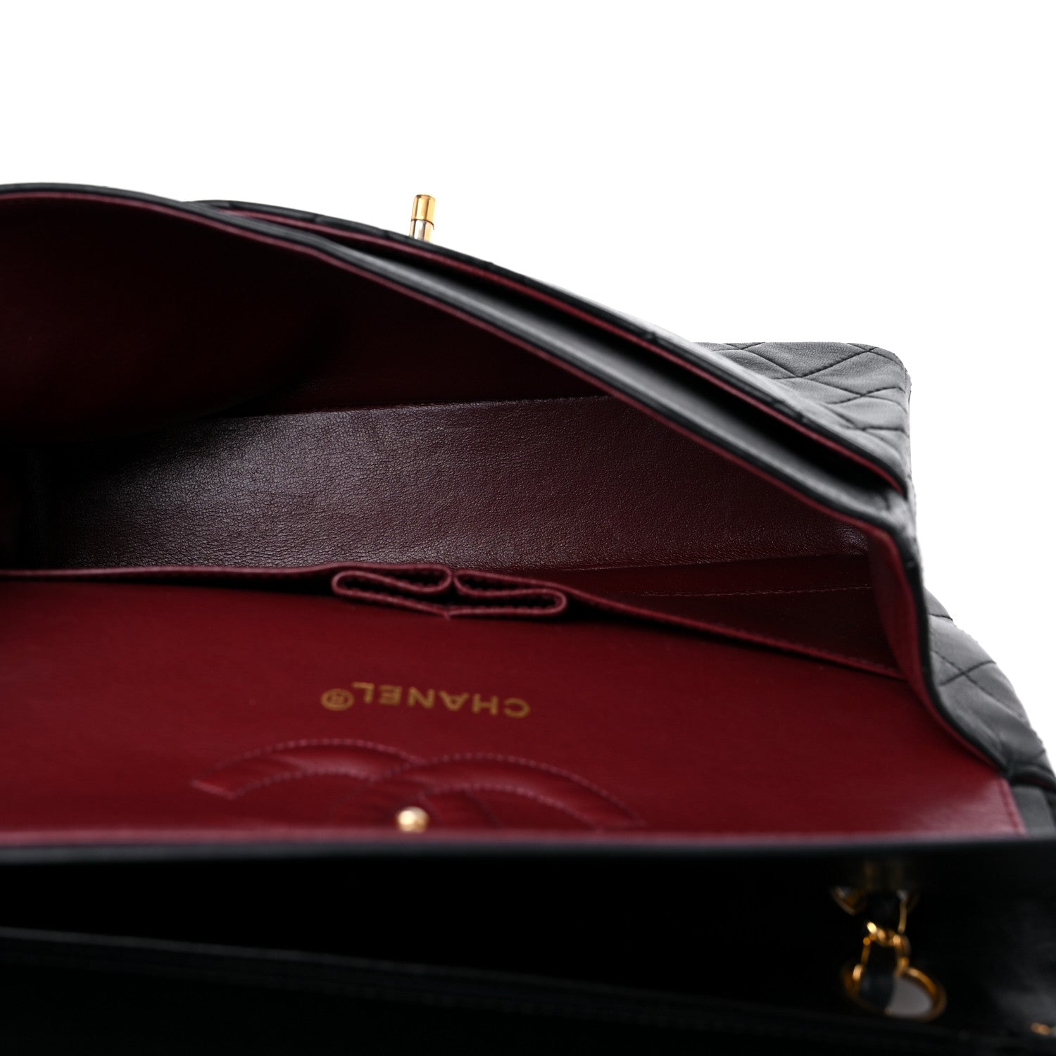 Chanel Lambskin Quilted Medium Double Flap Black 5 of 18