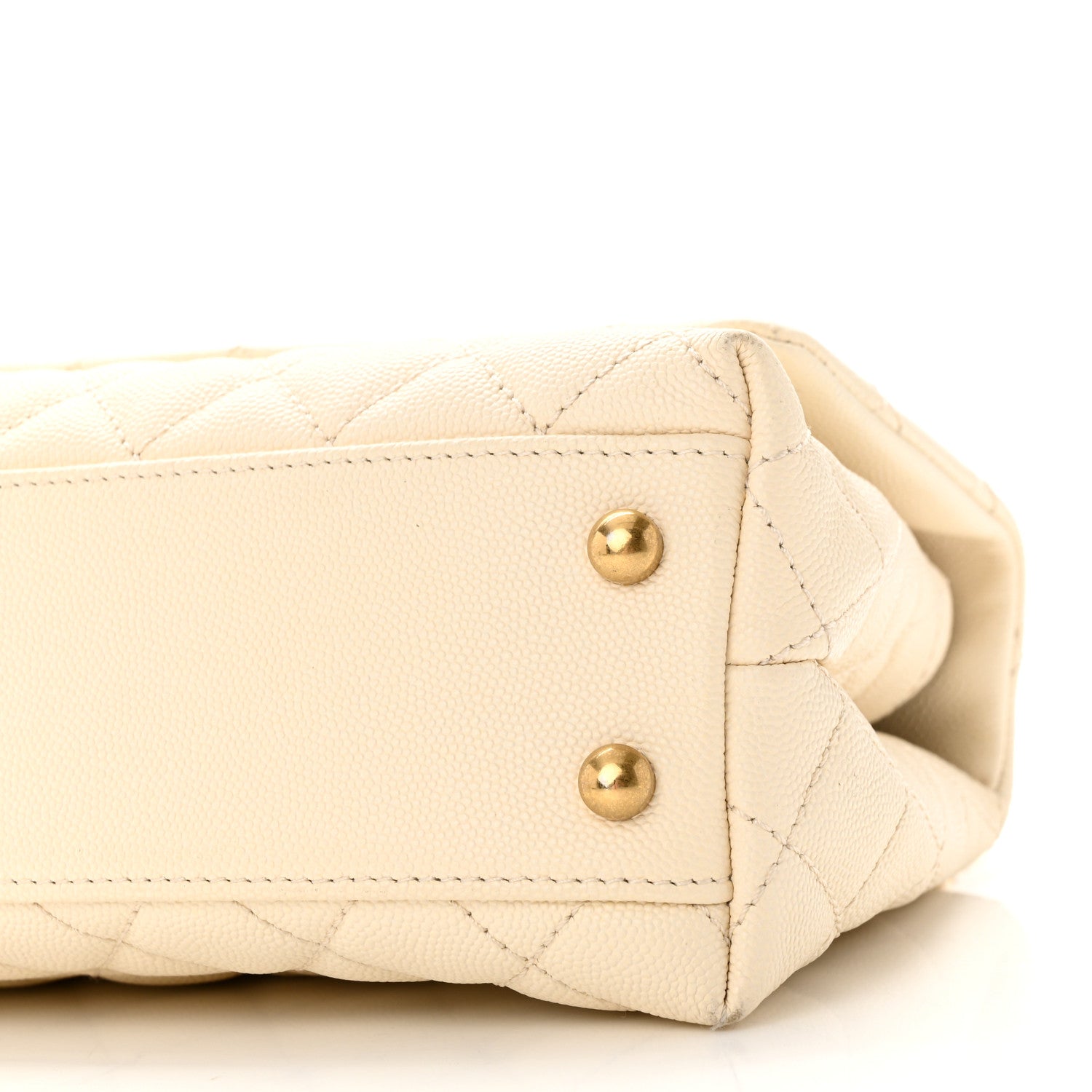 Chanel Caviar Quilted Mini Coco Handle Flap Beige 10 of 12