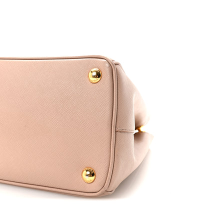 Prada Saffiano Small Galleria Double Zip Tote Cammeo 9 of 10