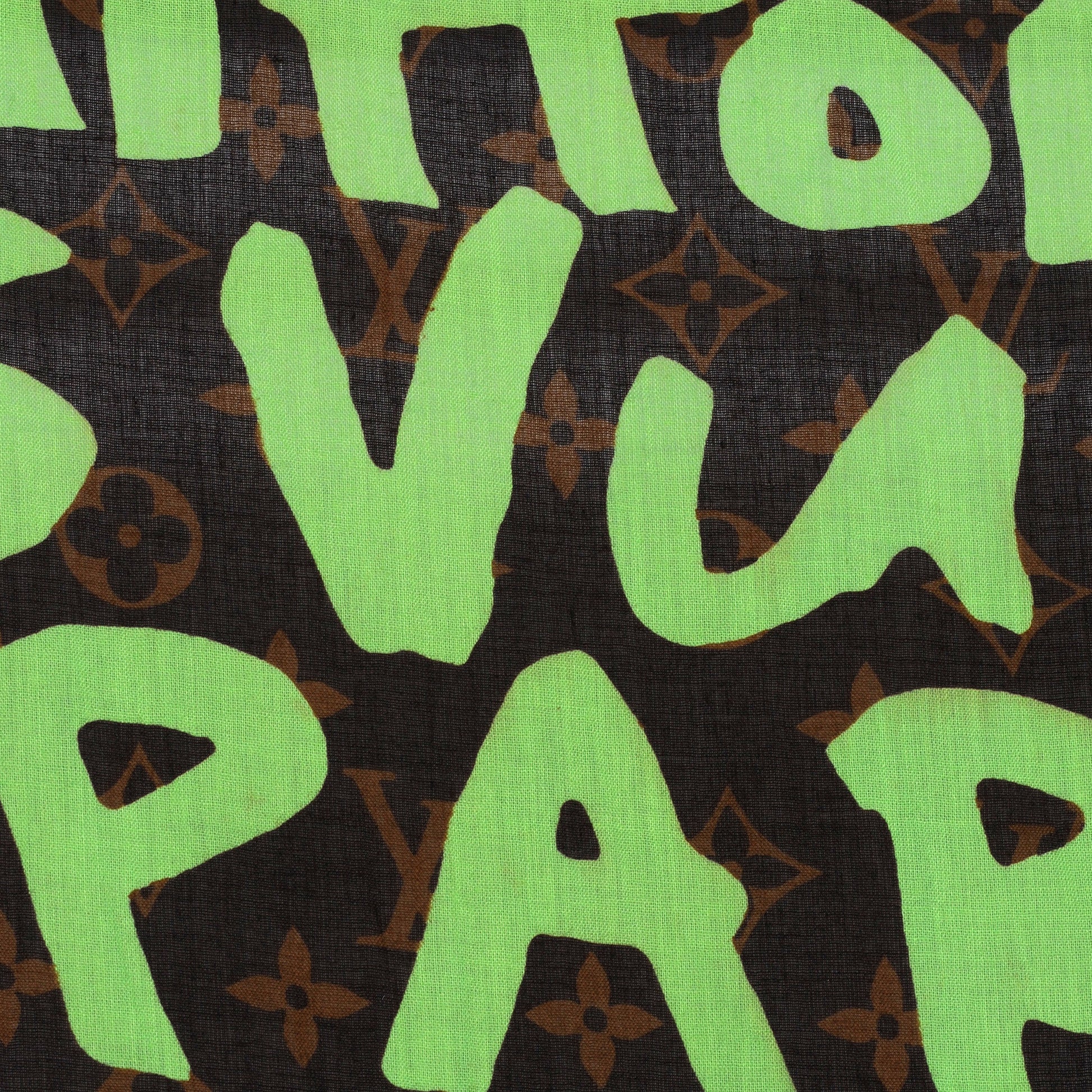 Louis Vuitton Cotton Graffiti Green 4 of 4