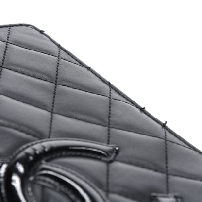Chanel Calfskin Quilted Cambon Yen Wallet Black 5 of 5