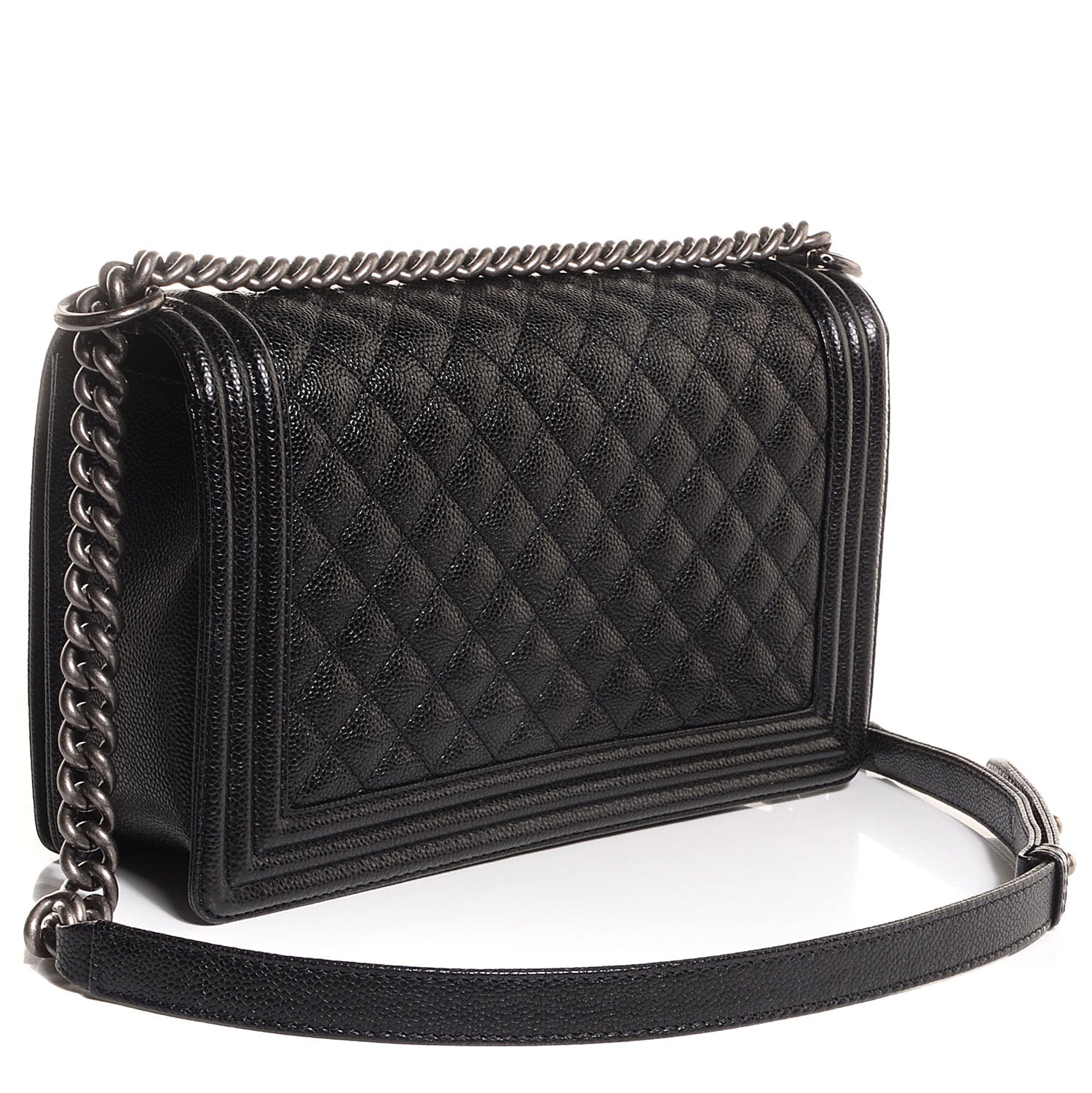 Chanel Caviar Quilted New Medium Boy Flap Black 3 of 10