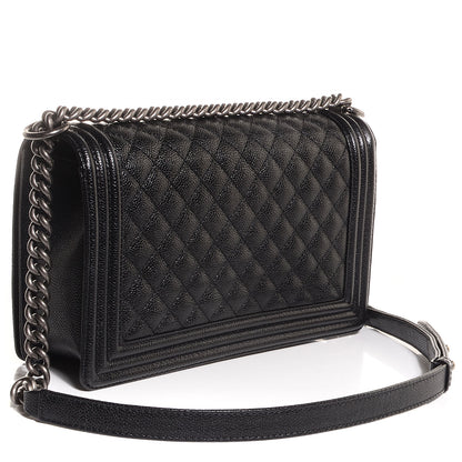 Chanel Caviar Quilted New Medium Boy Flap Black 3 of 10