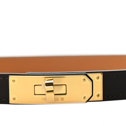 Hermes Odyssee Calfskin Kelly Belt Macassar 3 of 5