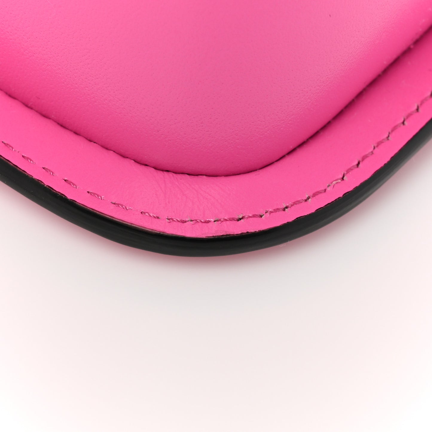 Calfskin Vinyl Small Houndstooth La Medusa Crossbody Bag Pink Multicolor