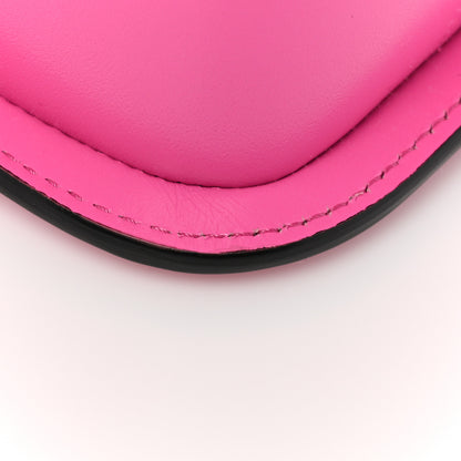 Versace Calfskin Vinyl Small Houndstooth La Medusa Crossbody Bag Pink Multicolor 10 of 13