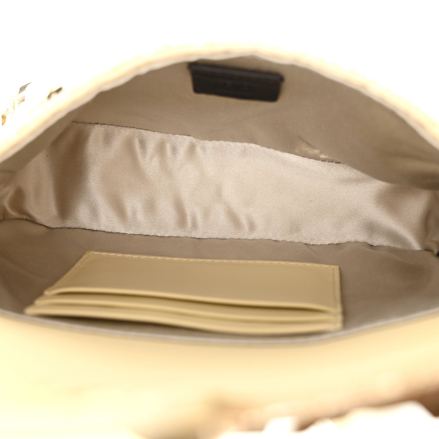 Fendi Sequin Paillettes Vitello Grace Sex and the City Mini Baguette Oro Chiaro 5 of 10