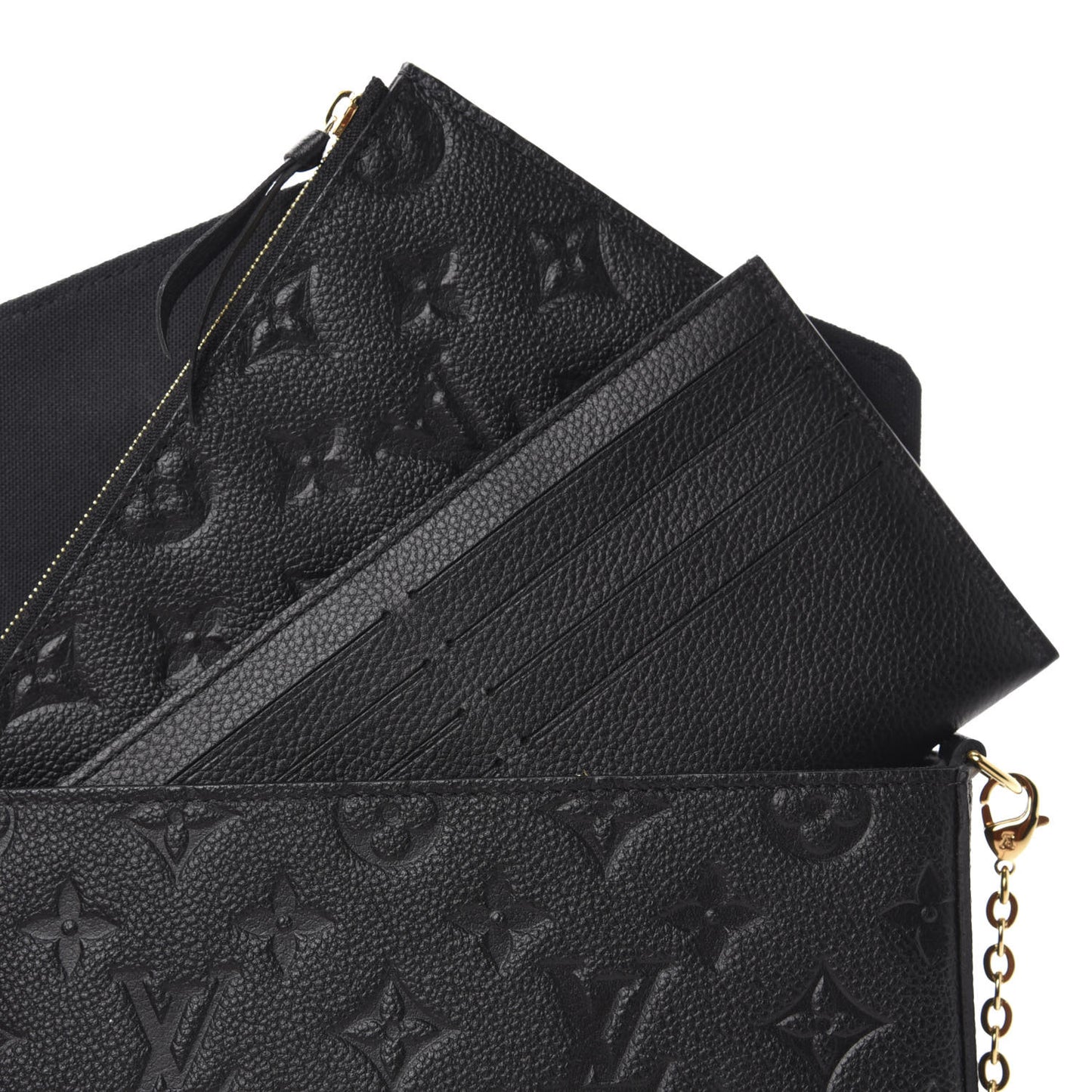 Empreinte Pochette Felicie Chain Wallet Black