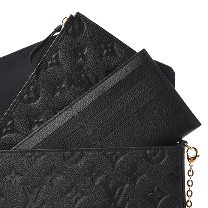 Louis Vuitton Empreinte Pochette Felicie Chain Wallet Black 13 of 15