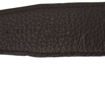 Hermes Swift Togo 32mm Belt Strap 95 Black Chocolate 6 of 7