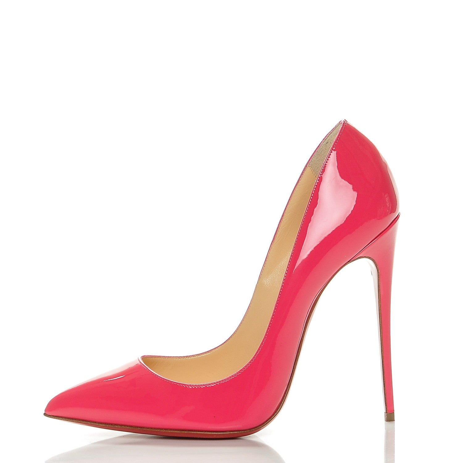 Christian Louboutin Patent Pigalle Follies 120 Pumps 40 Pinky 1 of 9
