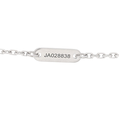 Van Cleef & Arpels 18K White Gold Diamond Sweet Alhambra Pendant Necklace 4 of 6