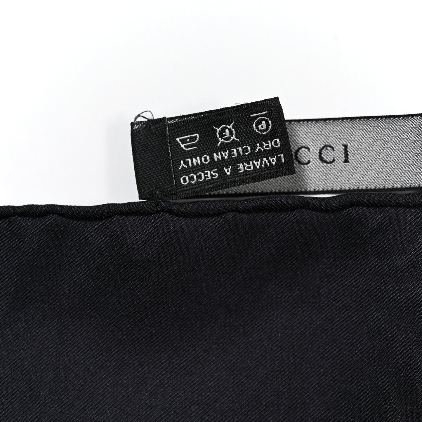 Silk Twill Flora Beauty Square Scarf Black