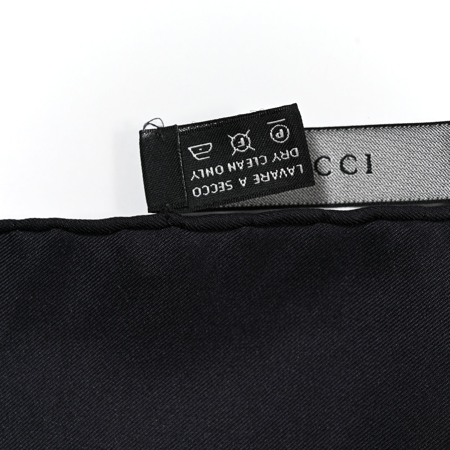 Gucci Silk Twill Flora Beauty Square Scarf Black 5 of 6
