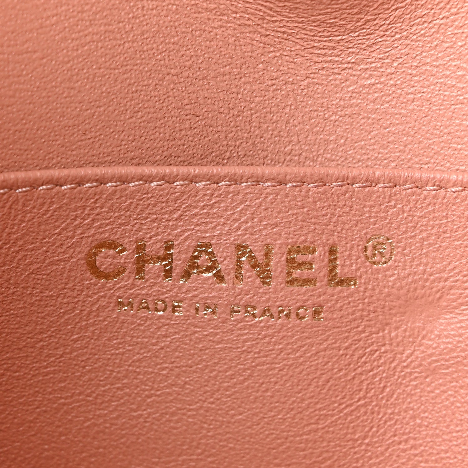 Chanel Lambskin Flat Quilted Knock On Wood Large Vanity Case Beige 5 of 9