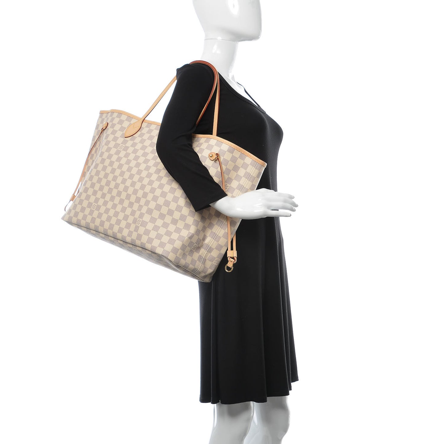 Damier Azur Neo Neverfull GM Rose Ballerine