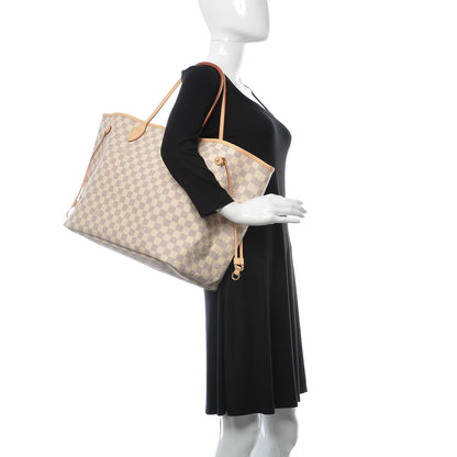 Louis Vuitton Damier Azur Neo Neverfull GM Rose Ballerine 2 of 11