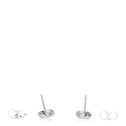 David Yurman 18K White Gold Diamond Extra Small Belmont Curb Link Drop Earrings 3 of 4