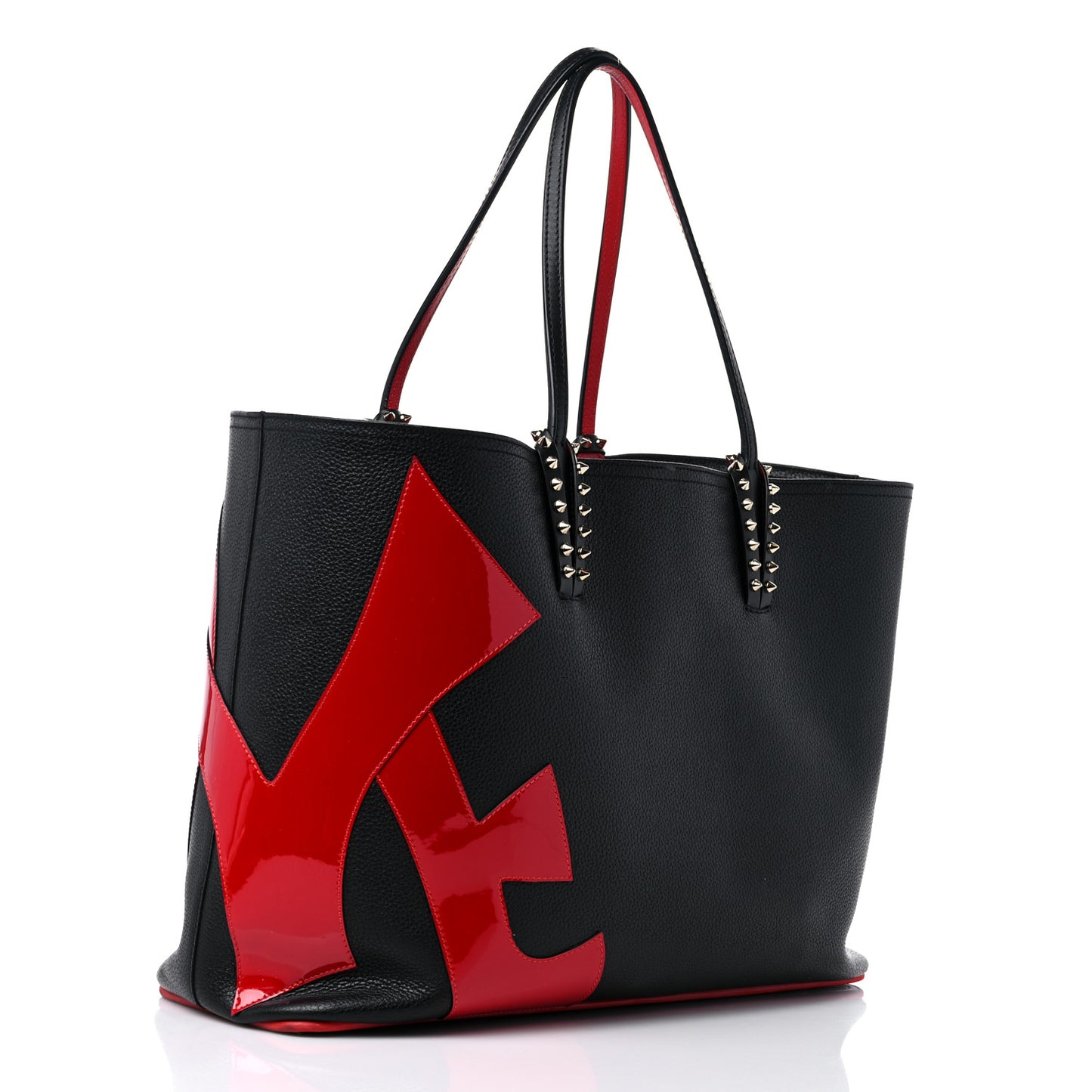 Calfskin Cabata Love Empire Paris Tote Black