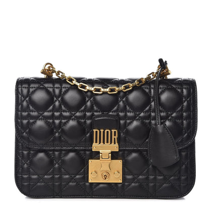 Christian Dior Lambskin Cannage Large Dioraddict Flap Bag Black 1 of 8