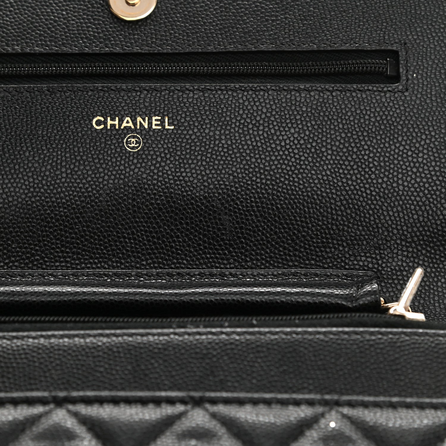 Chanel Caviar Quilted Wallet On Chain WOC Black 11 of 12
