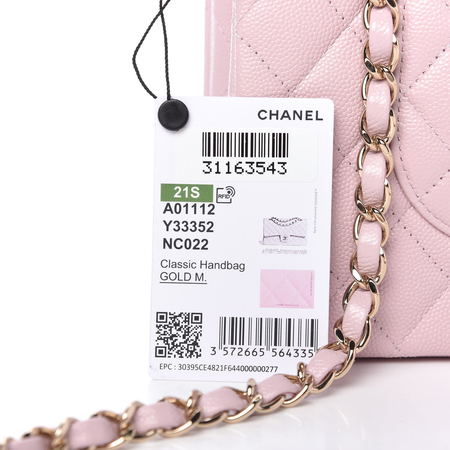 Chanel Caviar Quilted Medium Double Flap Light Pink 8 of 13