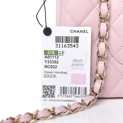 Chanel Caviar Quilted Medium Double Flap Light Pink 8 of 13
