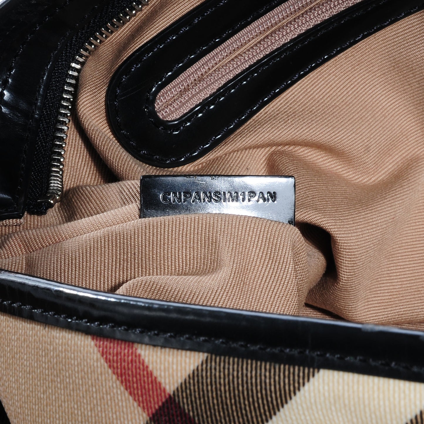 Nova Check Medium Tote Black