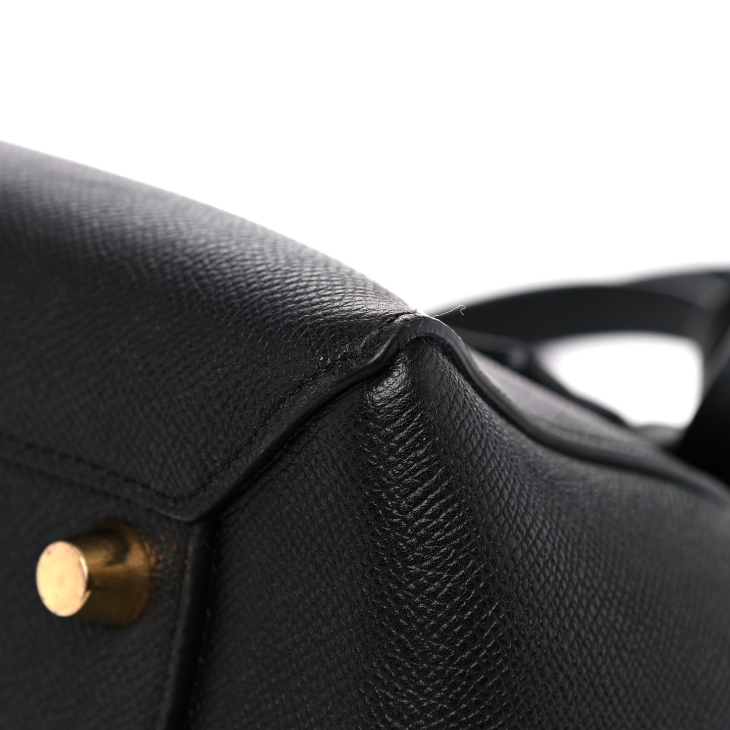 Grained Calfskin Mini Belt Bag Black
