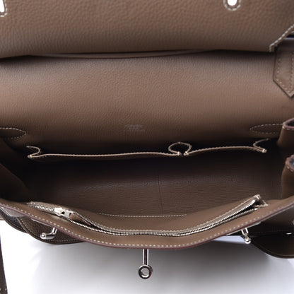 Hermes Taurillon Clemence Jypsiere 34 Etoupe 7 of 28