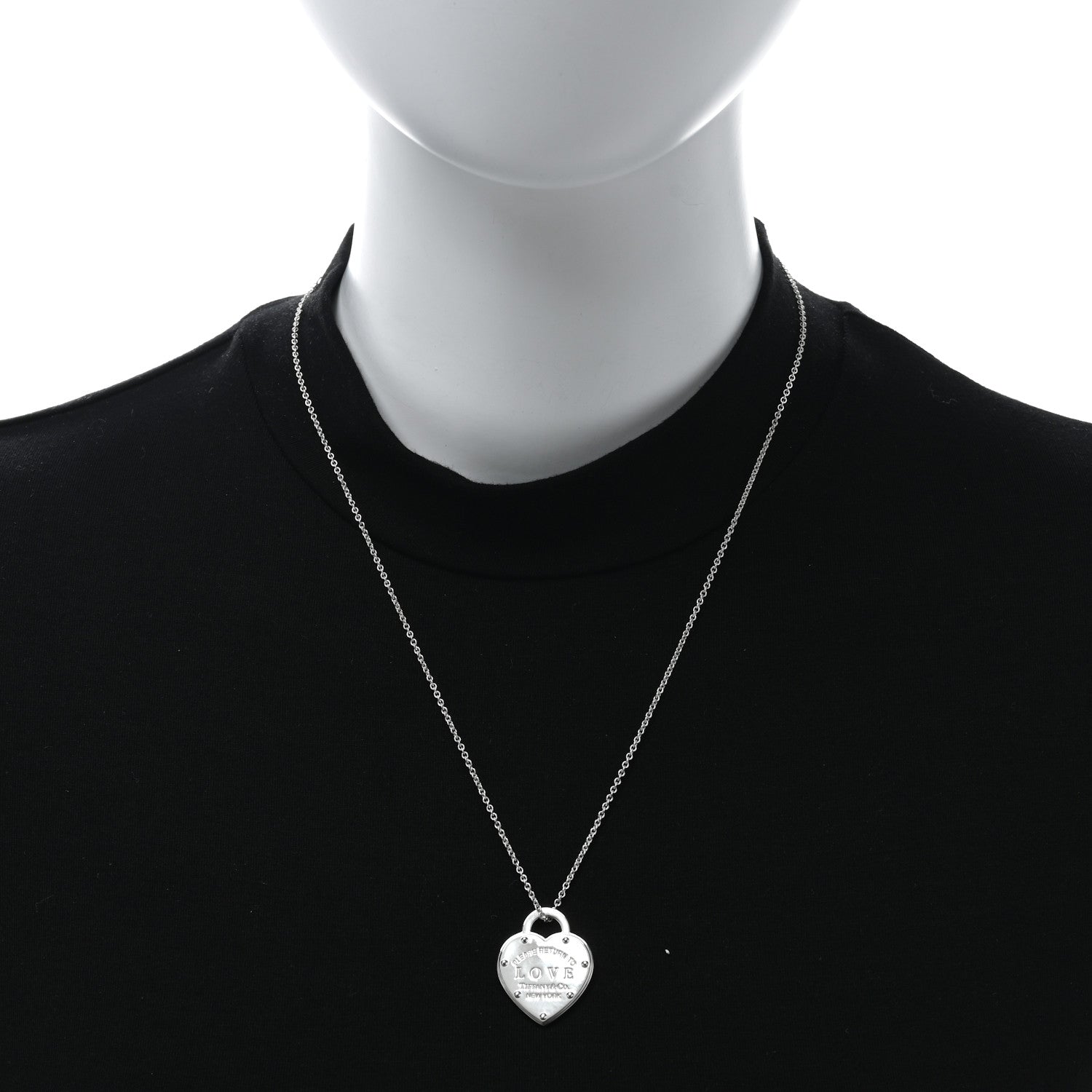 Tiffany Sterling Silver Return To Tiffany Love Pendant Necklace 2 of 4