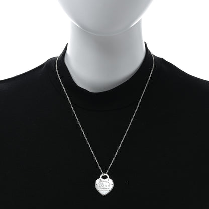 Tiffany Sterling Silver Return To Tiffany Love Pendant Necklace 2 of 4