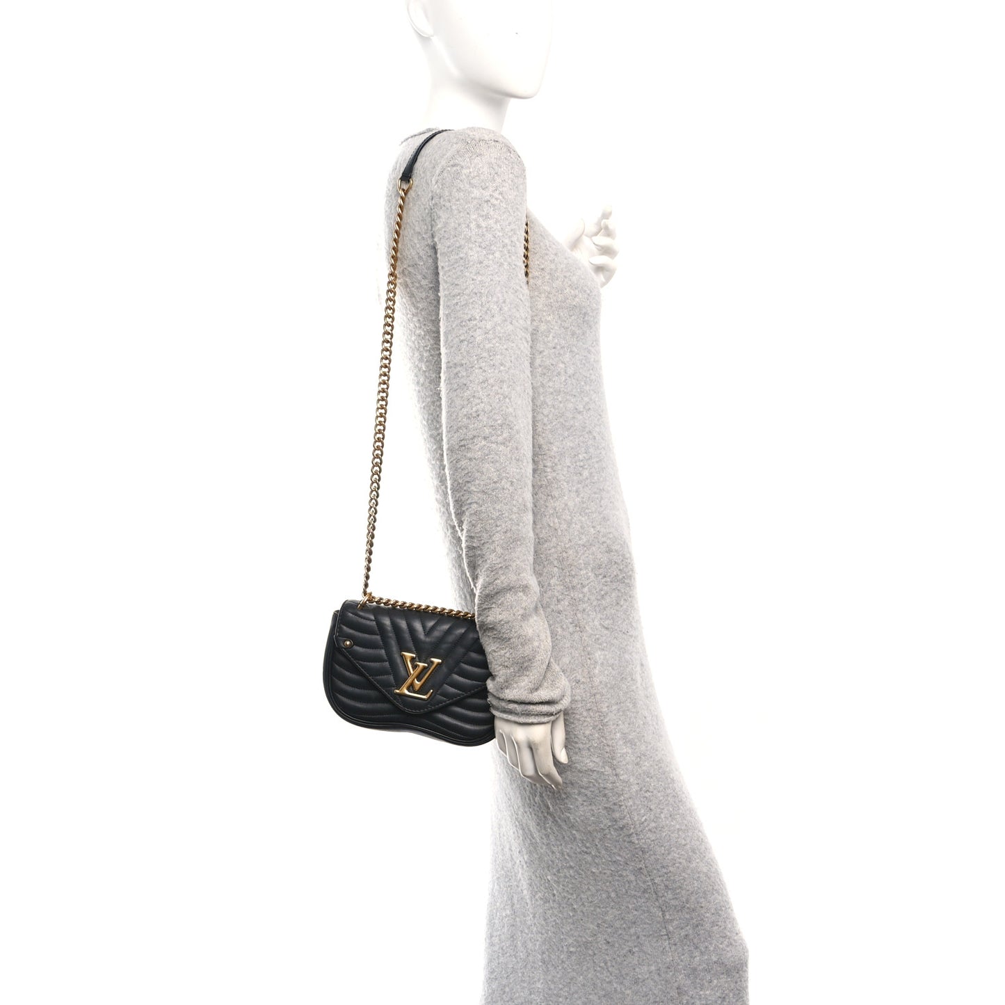 Calfskin New Wave Chain MM Black