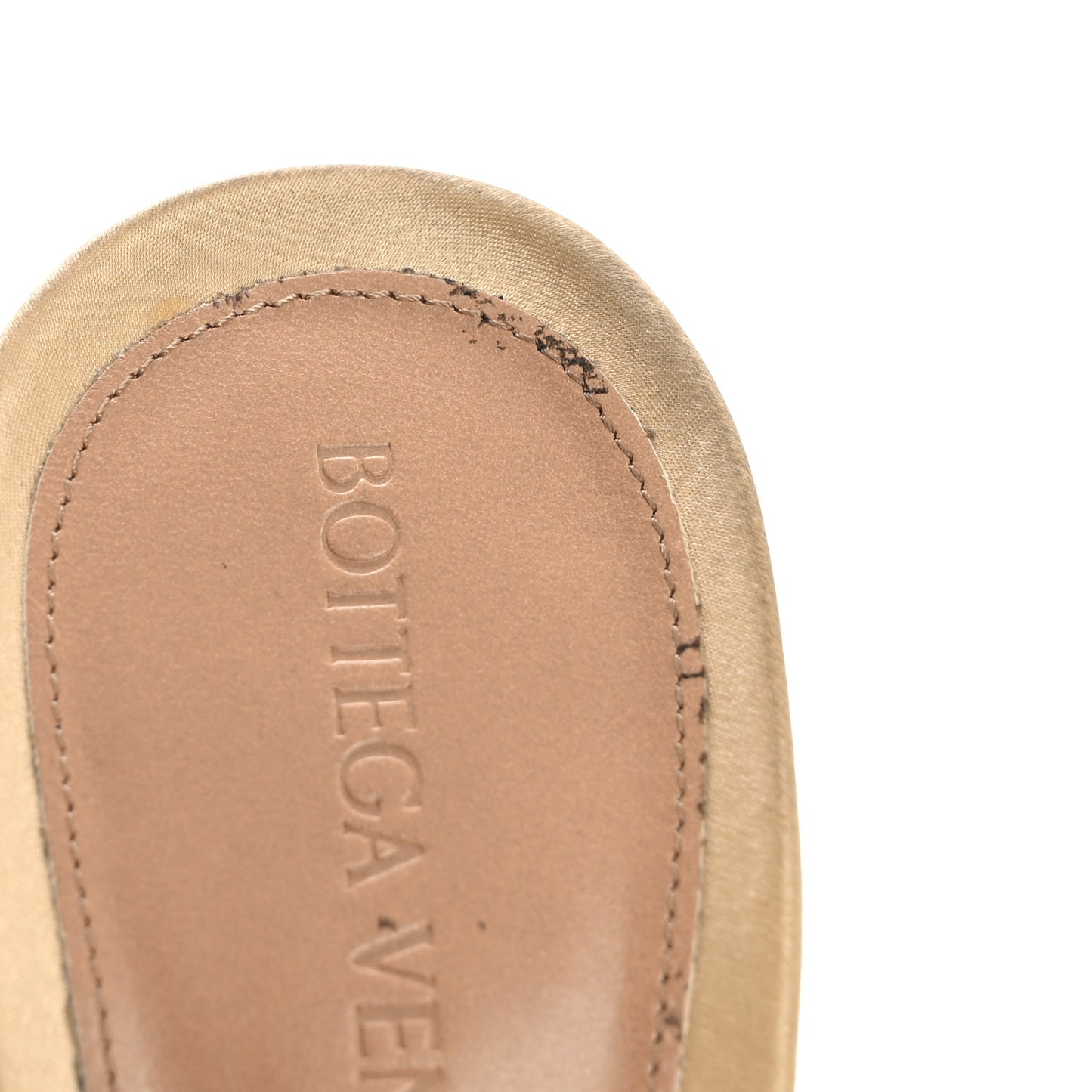 Satin Crystal Embellished Stretch Mule Sandals 37 Cane Sugar