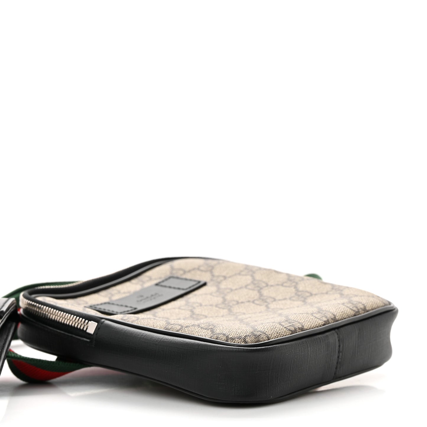 GG Supreme Monogram Web Belt Bag Black