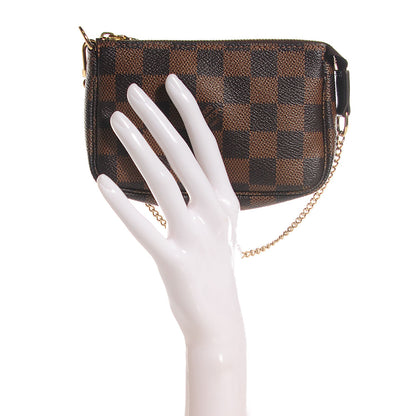 Louis Vuitton Damier Ebene Mini Pochette Accessories 2 of 7