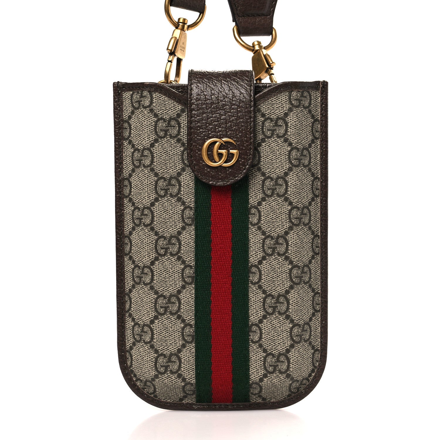 Gucci GG Supreme Monogram Web Ophidia Mini Multiway Bag Beige Ebony 7 of 9