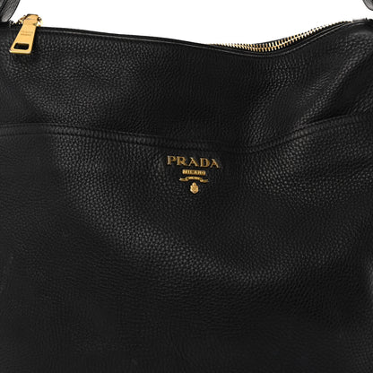 Prada Vitello Daino Sacca Hobo Black 7 of 10