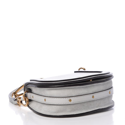 Chloe Calfskin Suede Small Nile Bracelet Bag Airy Grey 4 of 12